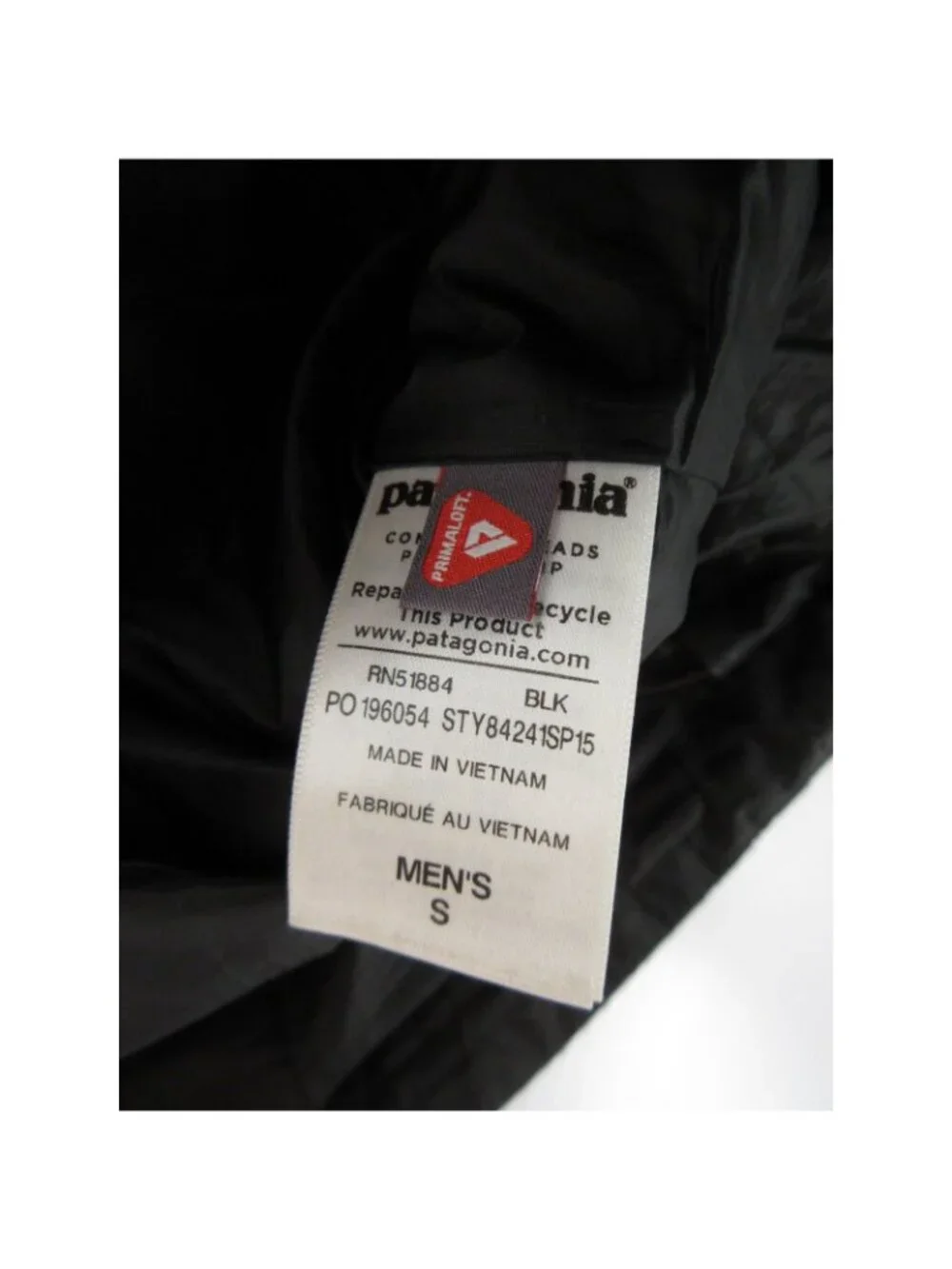 Patagonia Vest Small Nano Puff Primaloft Quilted Full Zip Insulated